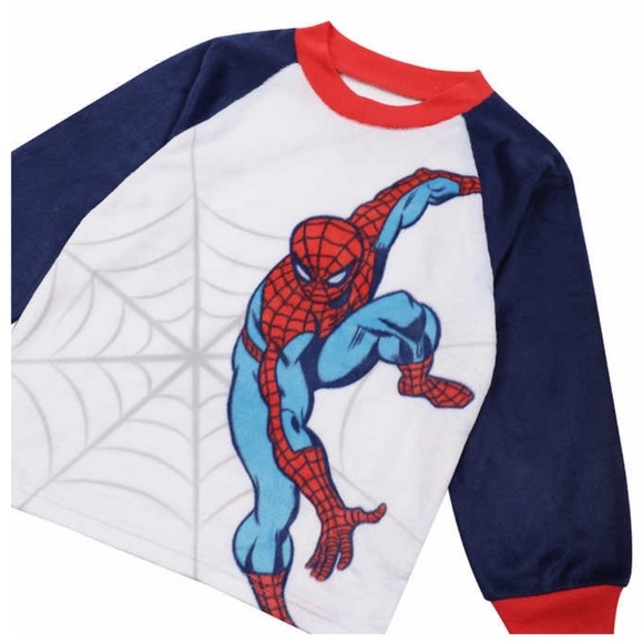 NWT Spider-Man Kids Boys 2-piece Pajamas with Robe - 3T - Picture 7 of 7